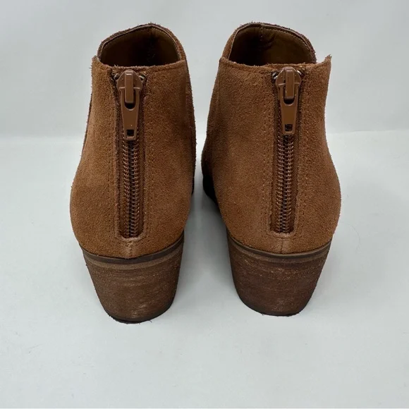 Nordstrom Susina Blakely Suede Leather Ankle Boots Brown Size 6.5 - Picture 5 of 9
